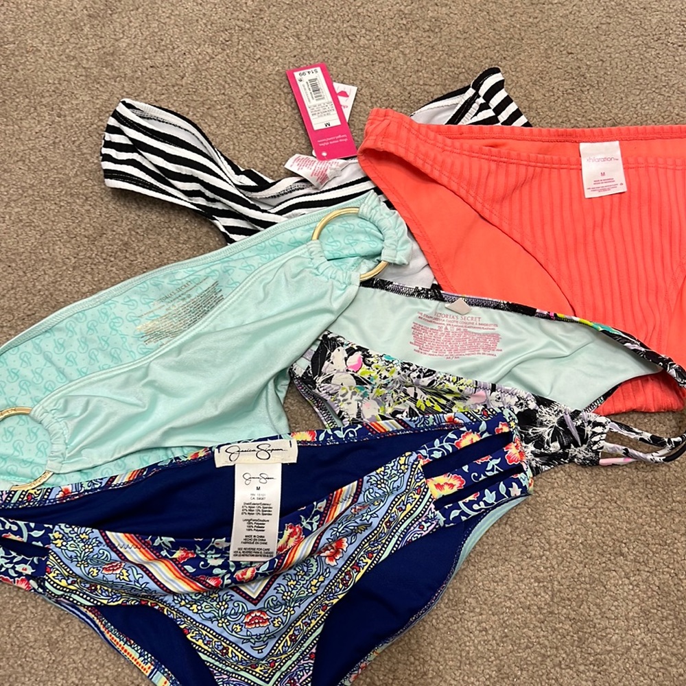 Lot of bikini bottoms size medium.